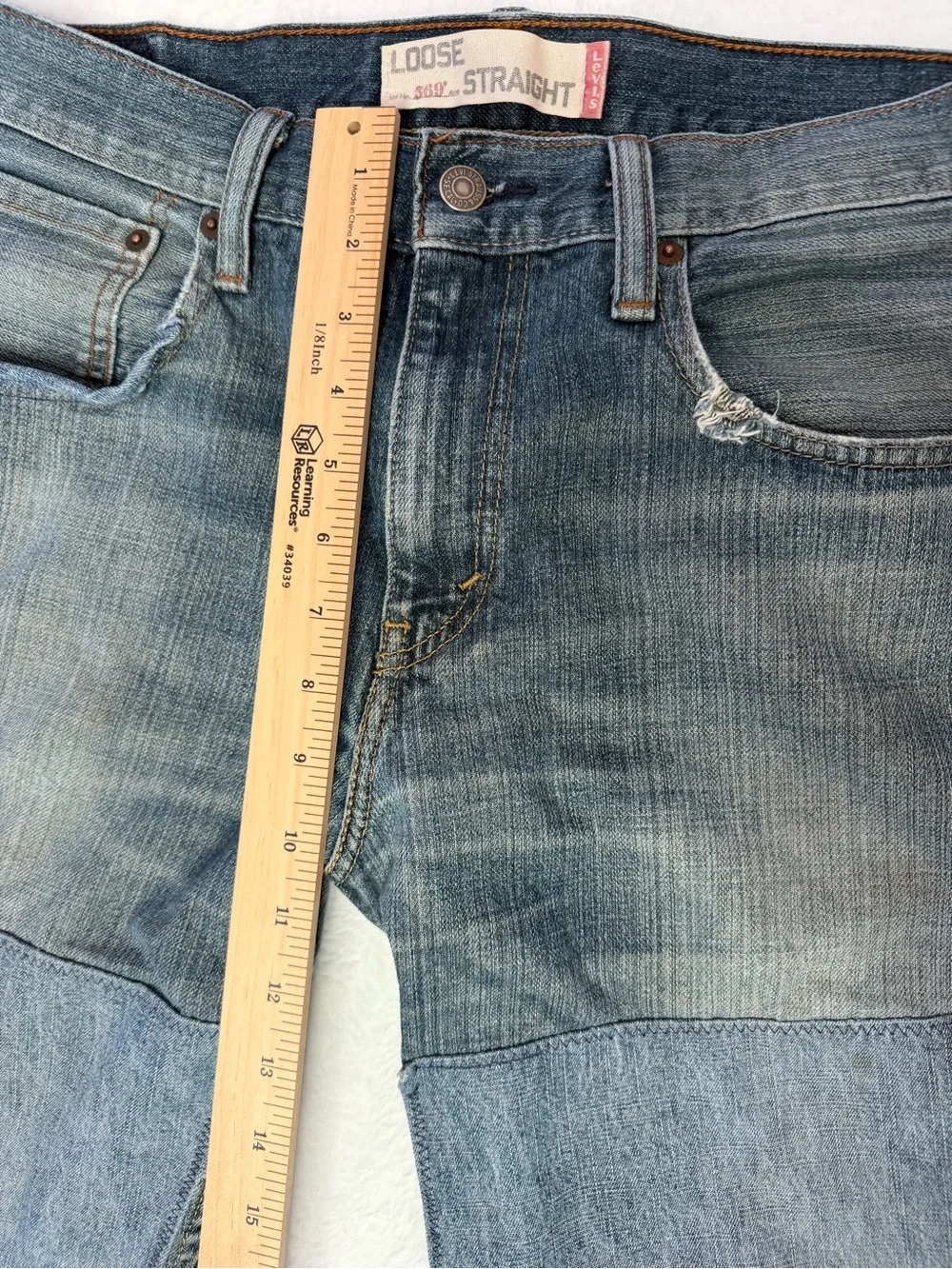 Levi's 569 Jean Double knee loose Patchwork 2010 Original Baggy Fit 32x34